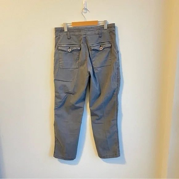 Anthropologie The Wanderer High-Rise Cargo Pants Grey Size 31 - Picture 2 of 14
